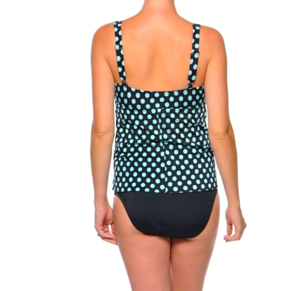 NWT Prego Maternity Polka Dot Tankini Swimsuit Set - Picture 3 of 13